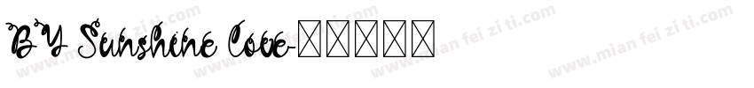 BY Sunshine love字体转换